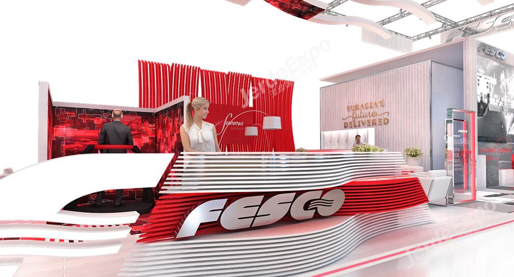 展臺搭建中【展臺接待臺】造型設(shè)計(jì)及材料選擇