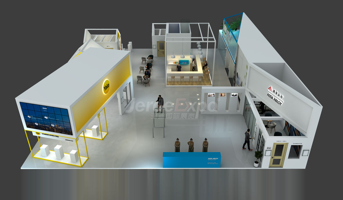 俯視展臺設(shè)計(jì)效果圖