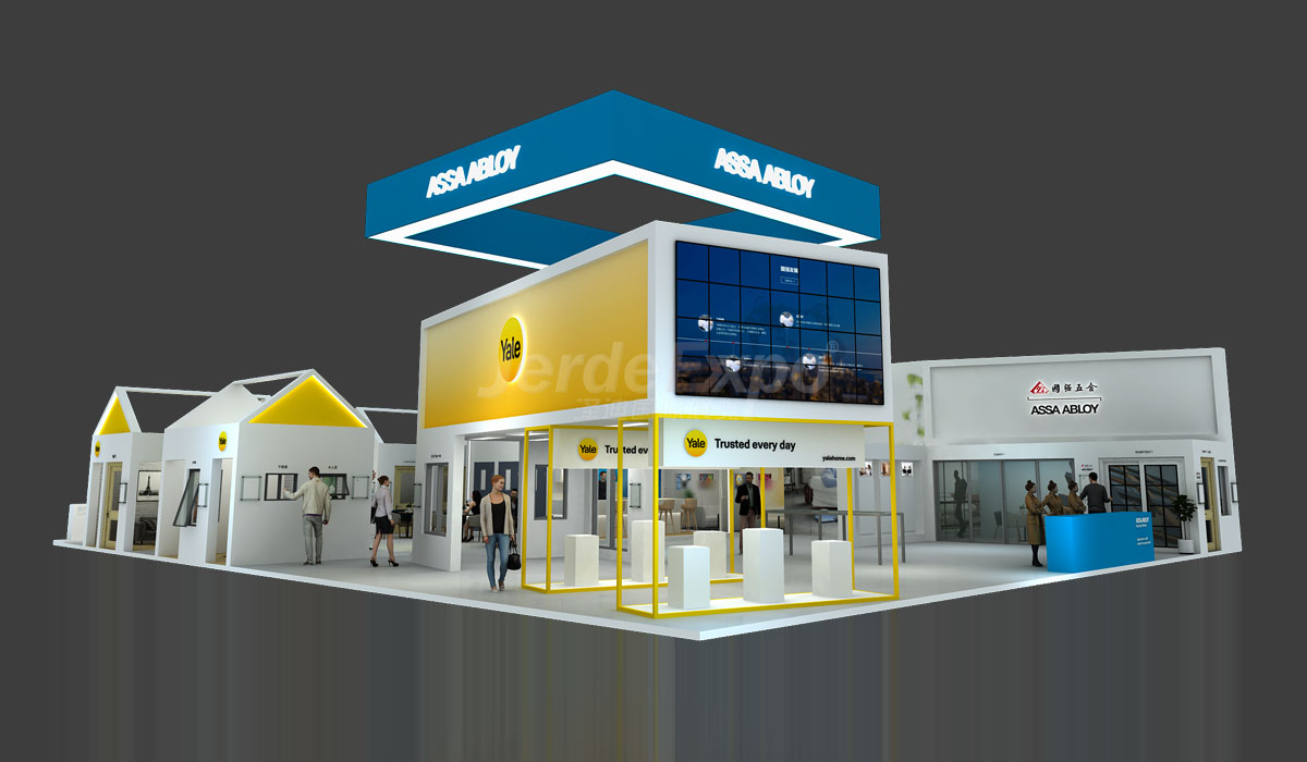 門窗展展臺設(shè)計(jì)效果圖案例欣賞