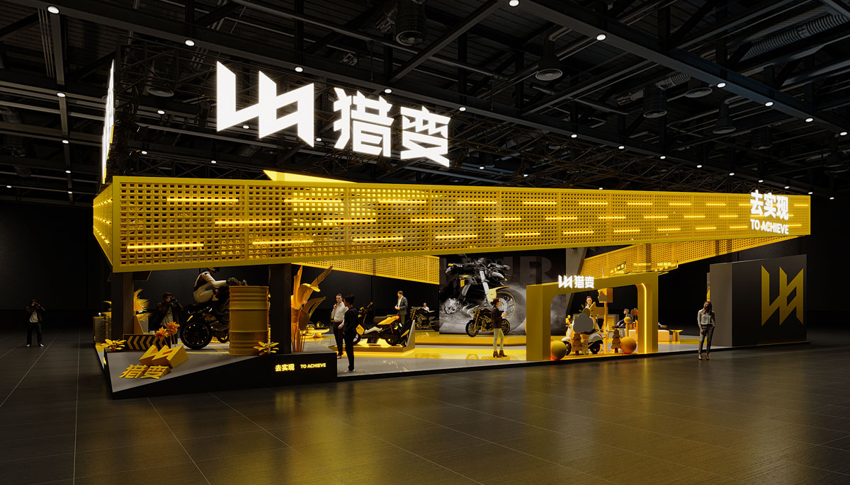 摩托車展臺設(shè)計(jì)圖